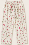 Stylot Chelly Cotton Trouser – Cream Pink Rose Floral