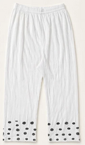 Stylot Chelly Cotton Trouser – White Floral Hem