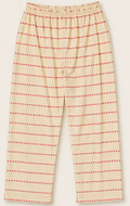 Stylot Chelly Cotton Trouser – Cream Red Dotted Stripe