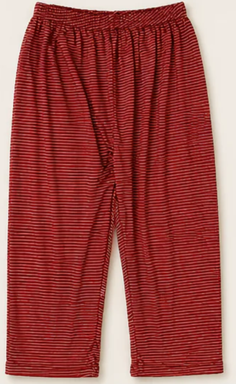 Stylot Chelly Cotton Trouser – Red Fine Stripe